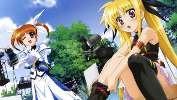Картинка mahou shoujo lyrical nanoha аниме