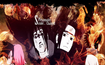 Картинка аниме naruto саске сакура sakura sasuke
