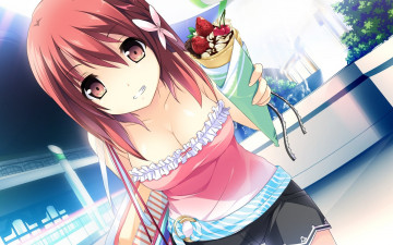 Картинка аниме *unknown другое девушка мороженное