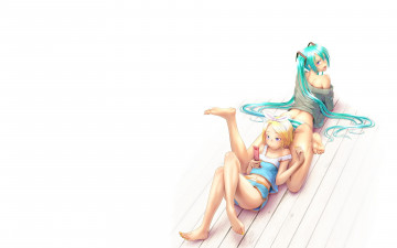 Картинка аниме vocaloid девушки