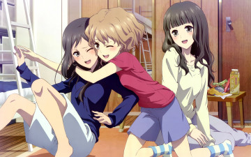 обоя hana, saku, iroha, аниме, hana-saku