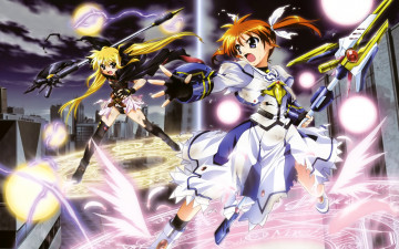 Картинка mahou аниме shoujo lyrical nanoha madoka magika