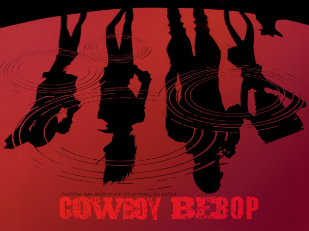 Обои картинки фото аниме, cowboy, bebop, faye, ein, jet, spike, ed