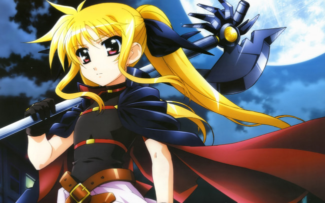 Обои картинки фото mahou, shoujo, lyrical, nanoha, аниме