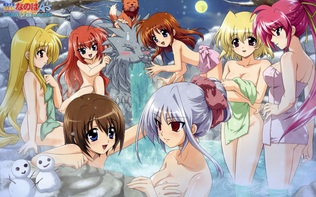 Обои картинки фото mahou, shoujo, lyrical, nanoha, аниме