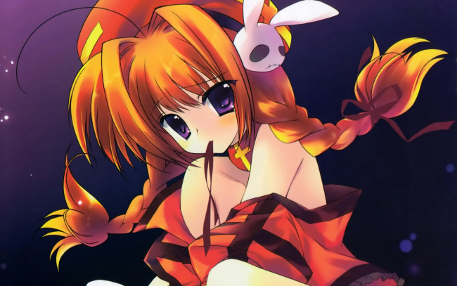 Обои картинки фото mahou, shoujo, lyrical, nanoha, аниме, madoka, magika