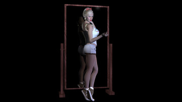 Картинка 3д графика people люди взгляд девушка