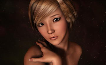 Картинка рисованные люди взгляд девушка