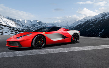 Картинка автомобили ferrari красный