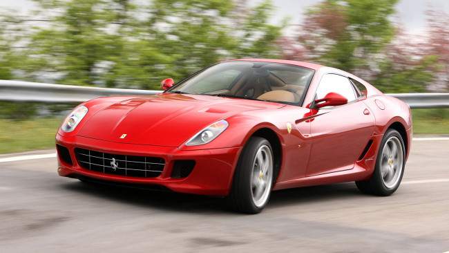 Обои картинки фото ferrari, 599, gtb, fiorano, автомобили, s, p, a, гоночные, спортивные, италия