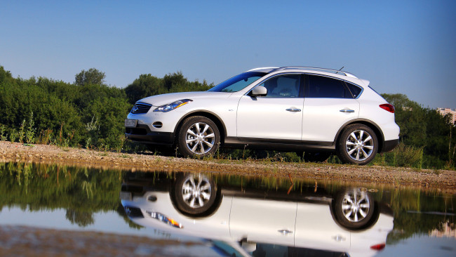 Обои картинки фото infiniti, ex, автомобили, nissan, motor, класс-люкс, Япония