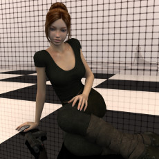 Картинка 3д+графика люди+ people взгляд девушка