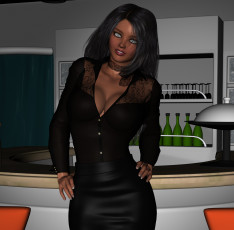 Картинка josie 3д+графика люди+ people взгляд девушка