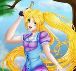 Картинка векторная+графика девушки волосы взгляд девушка