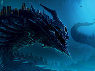 Картинка рисованные животные +сказочные +мифические дракон