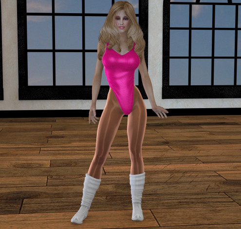 Обои картинки фото 3д графика, люди , people, девушка, взгляд, купальник