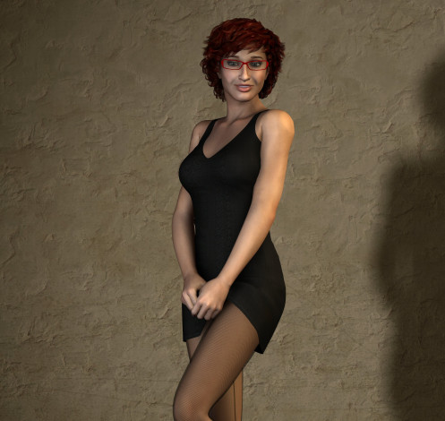 Обои картинки фото 3д графика, люди , people, взгляд, девушка