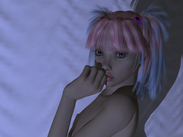 Обои картинки фото 3д графика, люди , people, девушка, взгляд