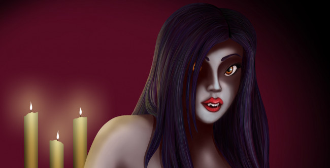 Обои картинки фото рисованные, - другое, вампир