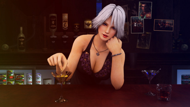 Обои картинки фото 3д графика, аниме , anime, взгляд, девушка