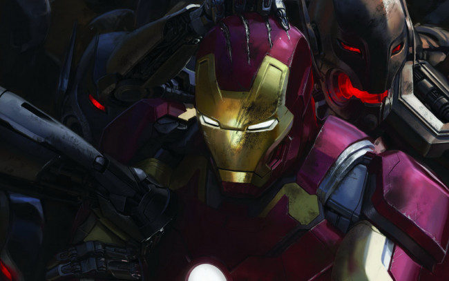 Обои картинки фото avengers,  age of ultron, рисованные, кино, робот
