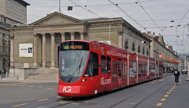 Обои картинки фото техника, трамваи, транспорт, рельсы, трамвай