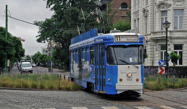 Обои картинки фото техника, трамваи, трамвай, рельсы, транспорт