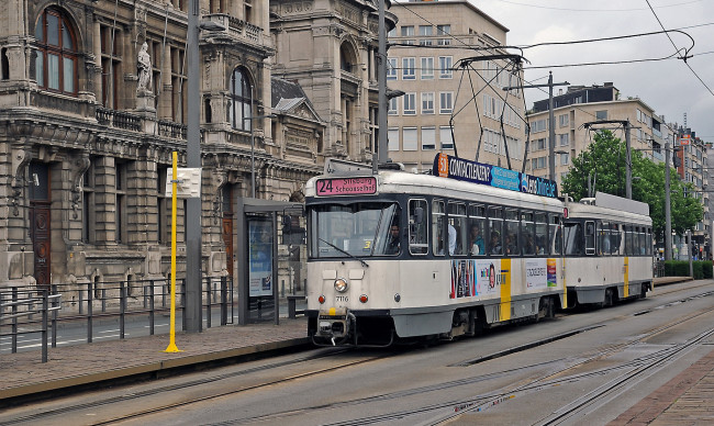 Обои картинки фото техника, трамваи, трамвай, рельсы, транспорт