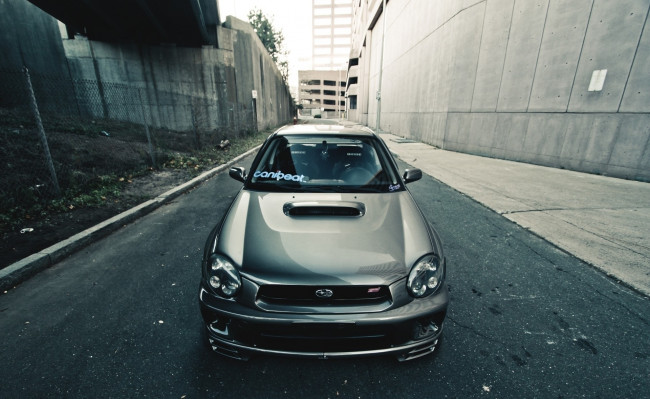 Обои картинки фото старенькая субару импреза, автомобили, subaru, старенькая, субару, импреза