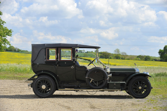 Обои картинки фото автомобили, rolls-royce, 1912г, style, of, barker, cabriolet, by, fry, in, the, 40-50, ghost, silver