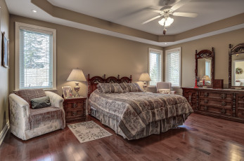 Картинка интерьер спальня комната мебель