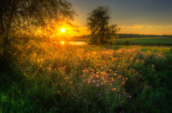 Картинка природа восходы закаты простор