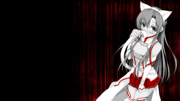 Картинка аниме sword+art+online девушка взгляд фон