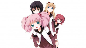 Картинка аниме yuru+yuri фон взгляд девушки