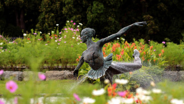 Картинка города -+фонтаны фонтан балерина оригинальный