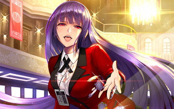 Картинка аниме kakegurui девушка