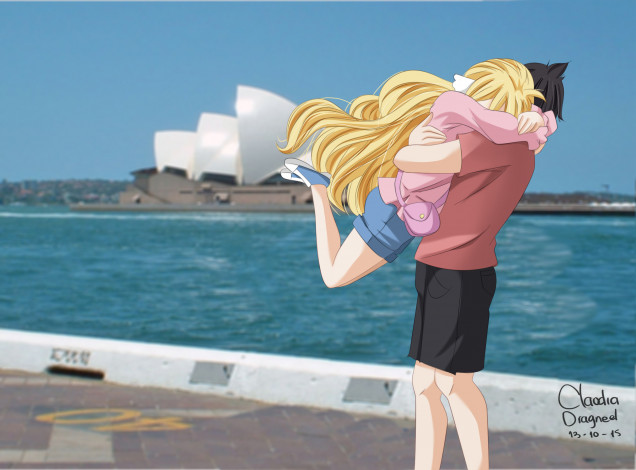 Обои картинки фото аниме, fairy tail, хвост, феи