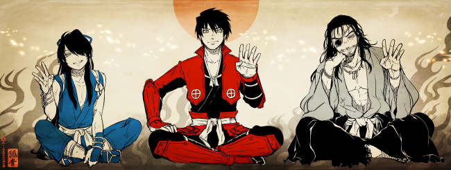 Обои картинки фото аниме, drifters