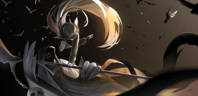 Обои картинки фото аниме, pixiv fantasia, действия