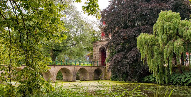 Обои картинки фото города, - мосты, мост, река, здание