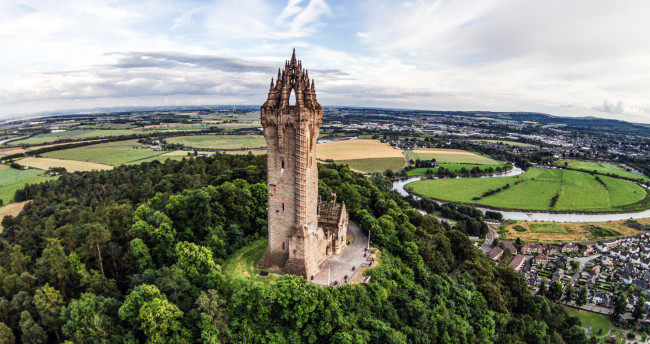 Обои картинки фото the wallace monument - scotland, города, - исторические,  архитектурные памятники, the, wallace, monument, -, scotland