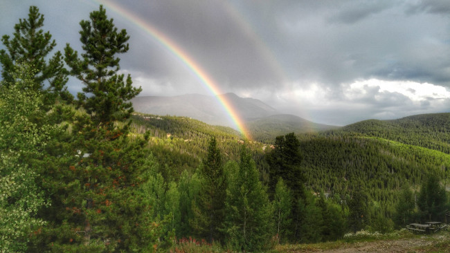 Обои картинки фото природа, радуга, простор