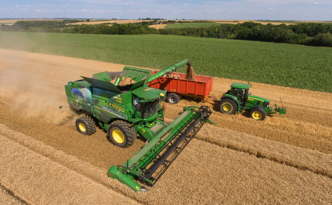 Обои картинки фото техника, комбайны, уборочная