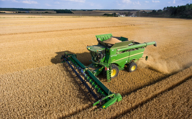 Обои картинки фото техника, комбайны, уборочная