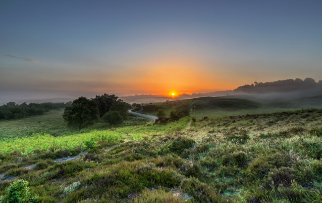 Обои картинки фото природа, восходы, закаты, рассвет