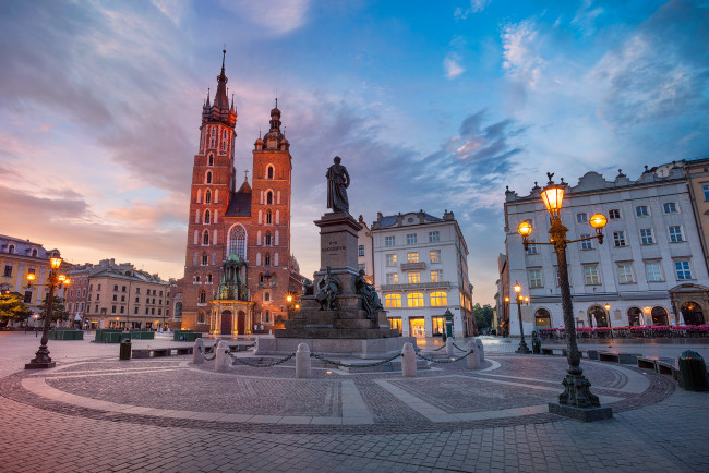 Обои картинки фото krakow, города, краков , польша, панорама