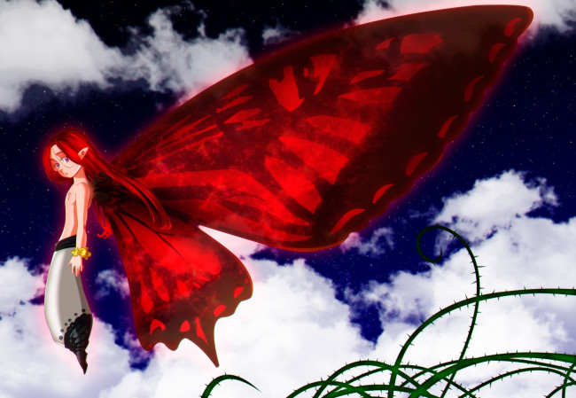 Обои картинки фото аниме, nanatsu no taizai, buterfly, nanatsu, no, taizai