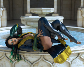 Картинка 3д+графика люди+ people фон взгляд девушка