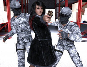 Картинка she+wolf 3д+графика фантазия+ fantasy фон взгляд девушки