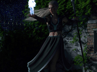 Картинка 3д+графика фантазия+ fantasy фон взгляд девушка